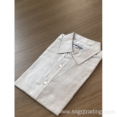 Male solid long sleeve shirt